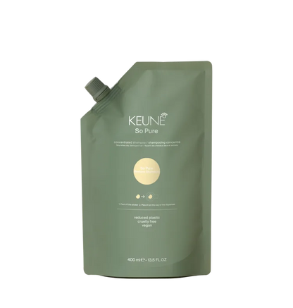 KEUNE SO PURE RESTORE SHAMPOO REFILL - 400ml  (13.5oz)