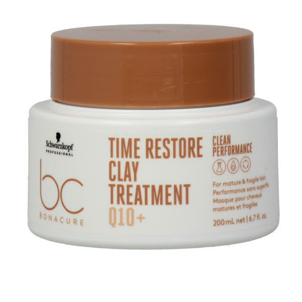 Traitement à l'argile réparatrice Time Restore de Schwarzkopf Bonacure 200 ml (6,7 oz)